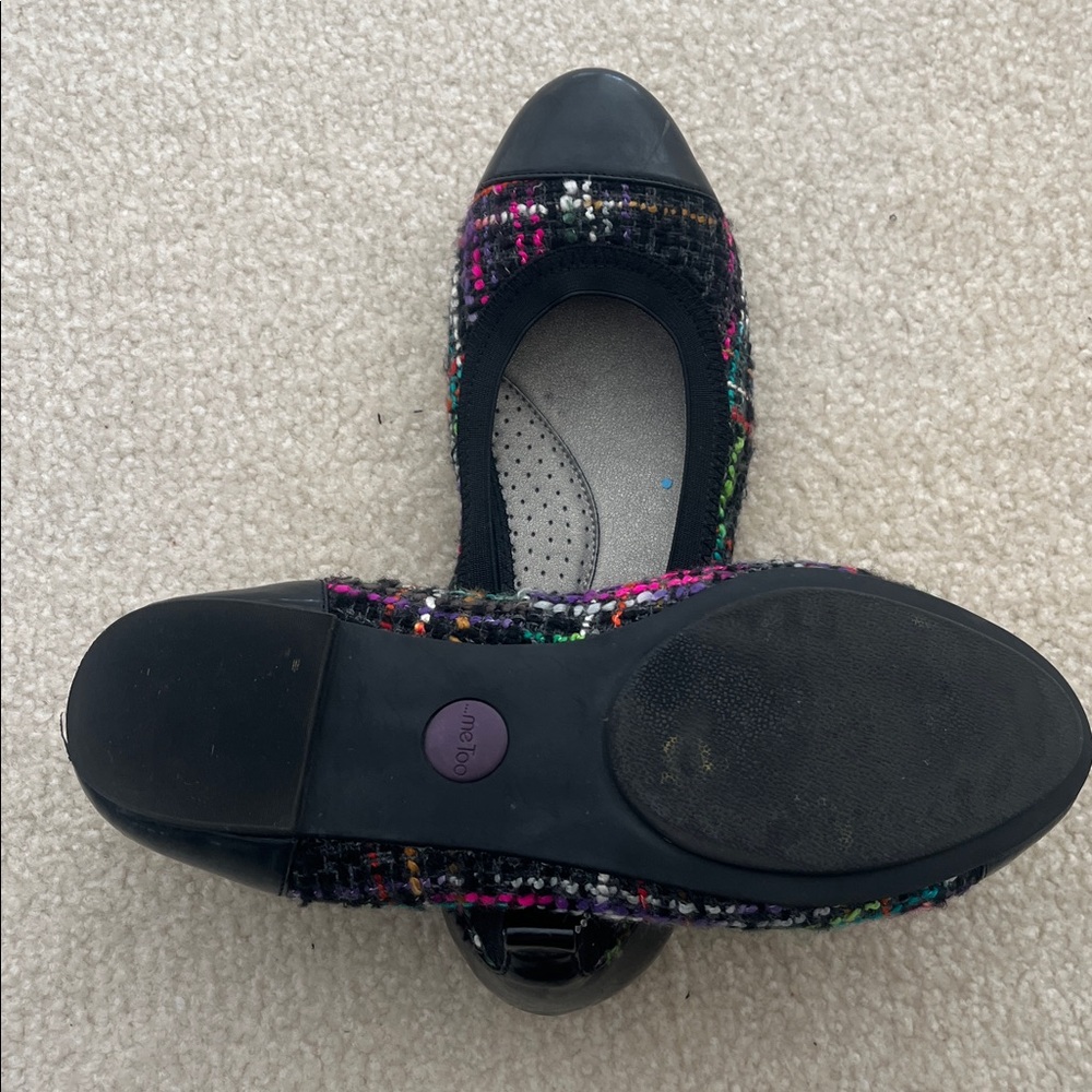 Me Too Black and Colorful Patterned Flats - Picture 5 of 7